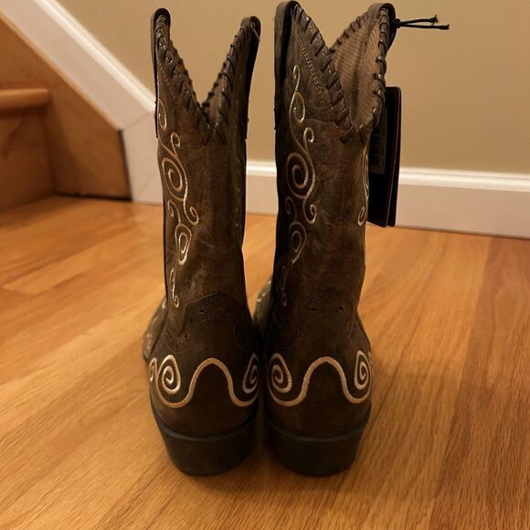 NEW ARIAT 4LR Technology Cowgirl Western Embroidered Brown Boots Size 6 - Picture 5 of 11